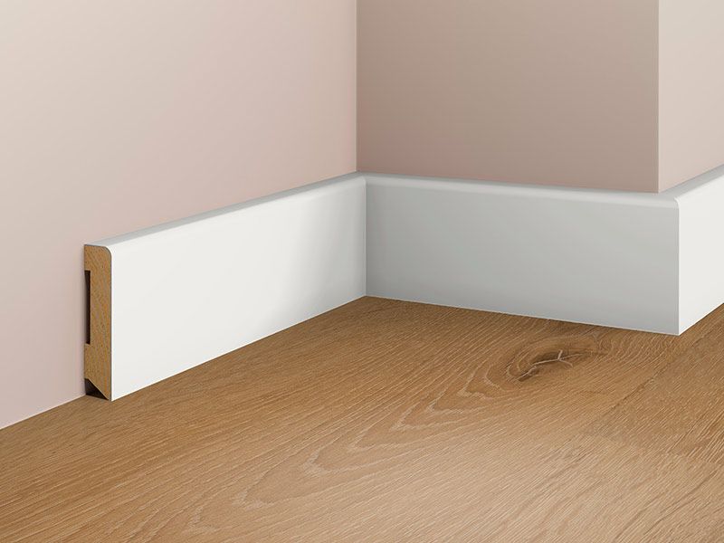 SL301 Leiste Cube Fichte-foliert SL614250/E1436 weiß - RAL 9016