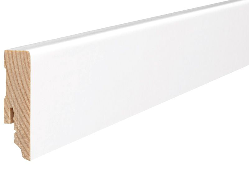 SL302-A Leiste Cube Fichte-foliert 411049 weiß RAL 9010 - wasserfest verleimt