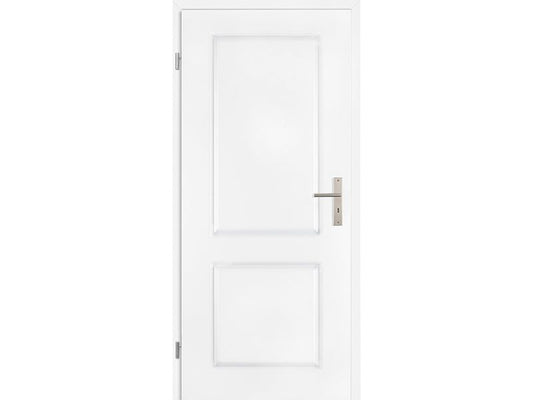 G Profiltür Modell Como C 2 Weißlack 9016 Röhrenspankern - kleine Rundkante - DL/DR