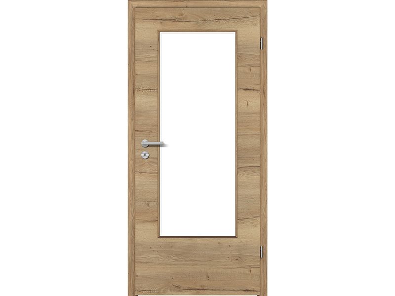 G CePaL Authentic Risseiche Tür quer DQ Rundkante - mit Norm LA - DL/DR