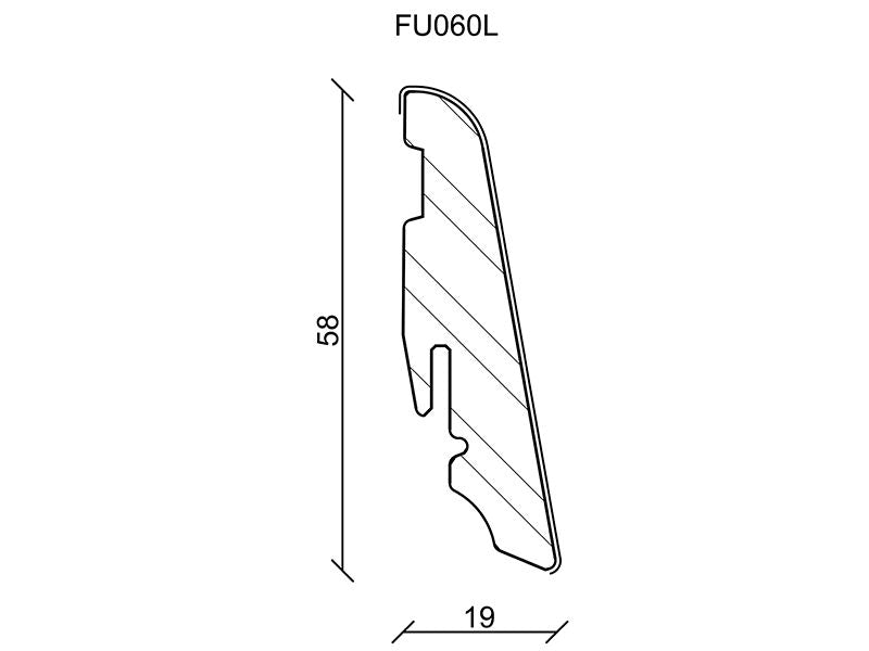 SL009-B Leiste Soft MDF-foliert 553386 zu OF.6040/6183/6052/6100/6331