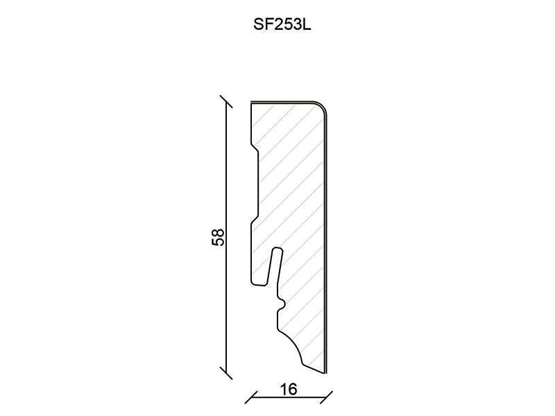 SL501 Leiste Cube Fichte-furniert SU153L (SF253L) Eiche geölt