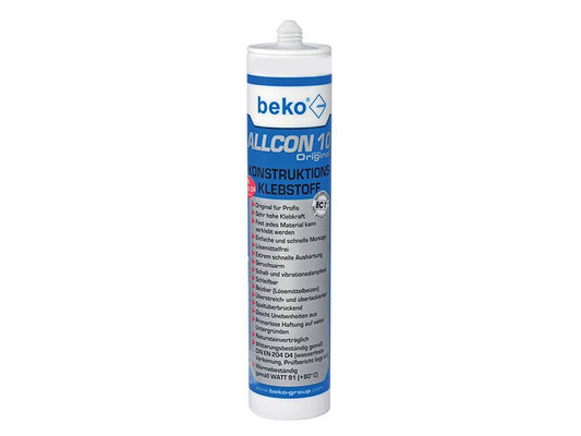 beko Allcon 10® Konstruktionsklebstoff 310 ml beige - bereits nach ca. 7 bis 10 min. belastbar