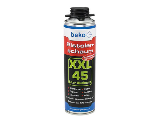 beko Pistolenschaum XXL - 45 500 ml 1-K PU-Schaum, formstabil, universell einsetzbar