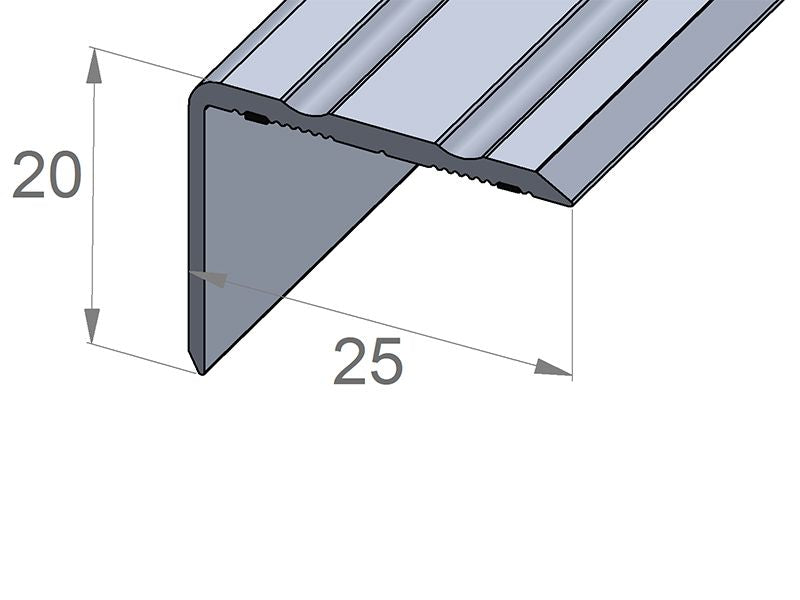 S Winkelprofil 8711 SK (25 x 20 mm) Silber 2,70 m