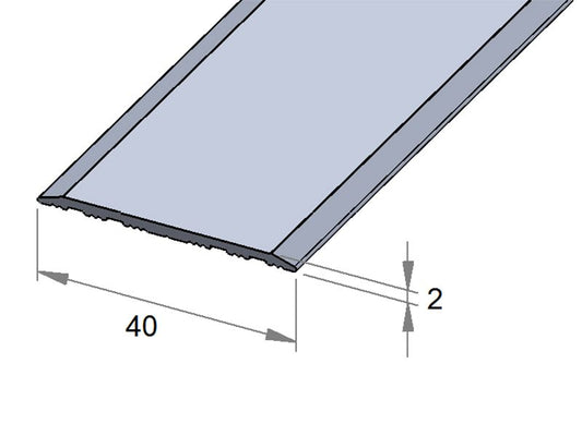 S Übergangsprofil 8151 SK Silber (40 x 2 mm) 2,70 m