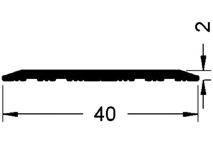 S Übergangsprofil 8151 SK Silber (40 x 2 mm) 2,70 m